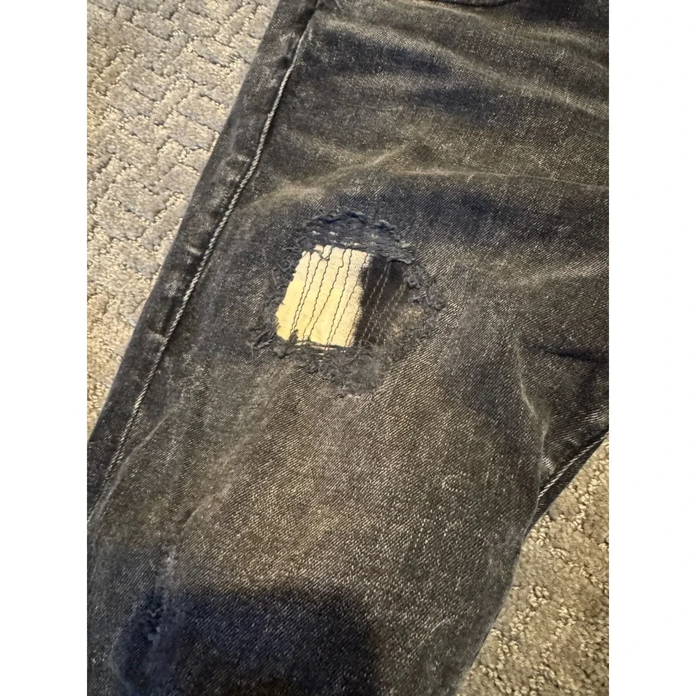 True Religion Rocco 29/33 Skull Jeans Black Wash Relaxed (Y1)